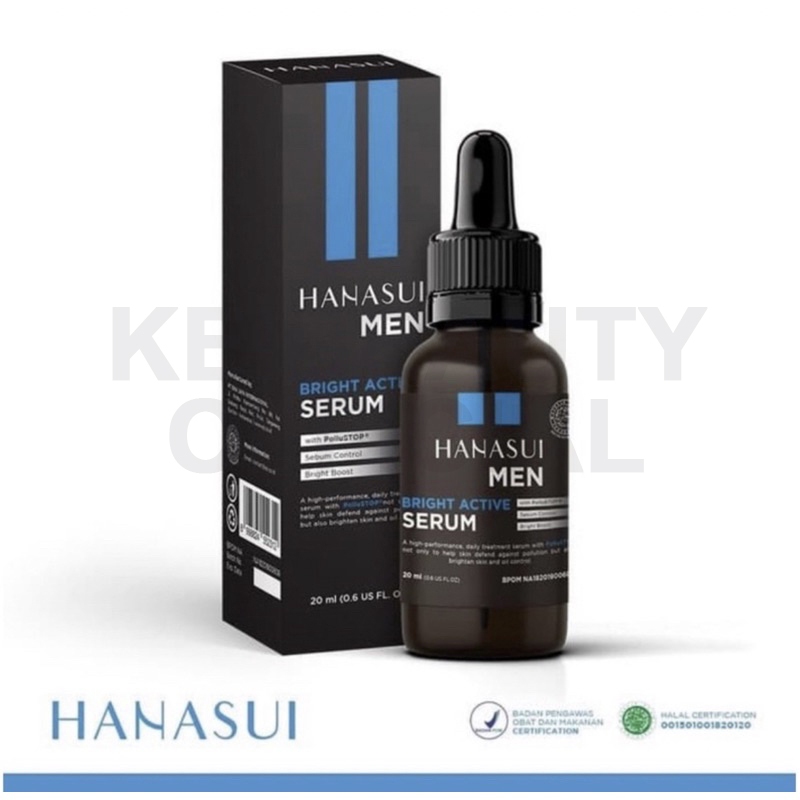 KEIBEAUTY - Hanasui Men Bright Active Serum I Hanasui Serum Wajah Pria