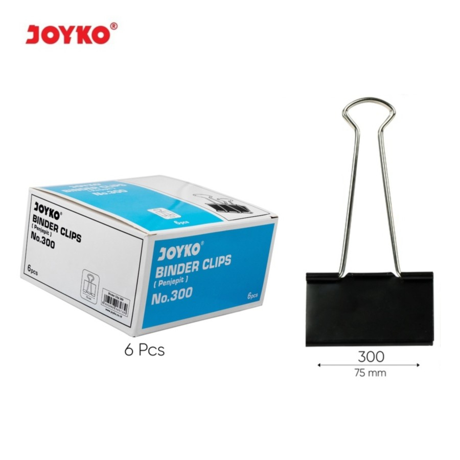 

ECER BINDER CLIP JOYKO 300 HITAM 1PCS