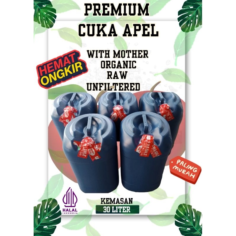 

cuka apel super premium with mother 30 liter