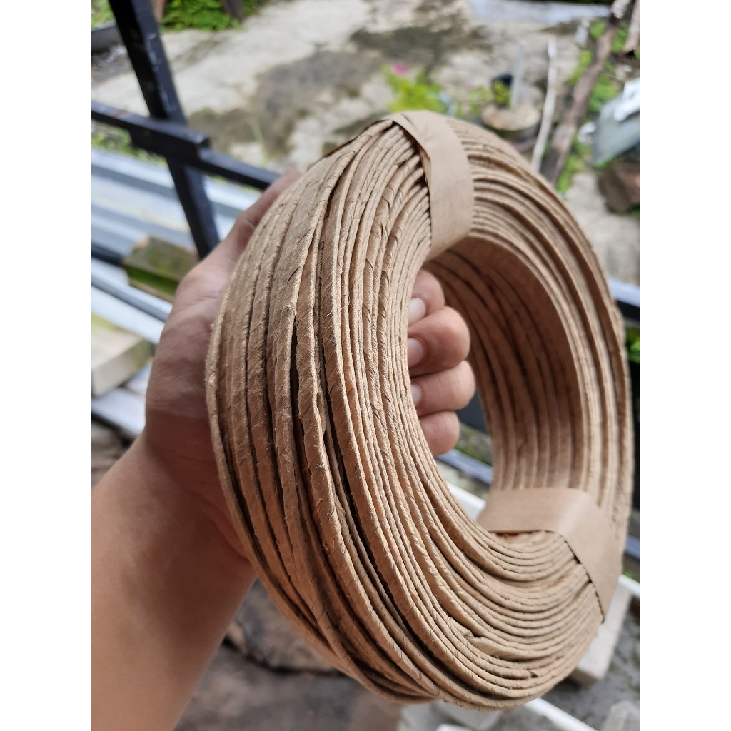 Tali Kertas Pipih Tali Paper Craft Tali Kardus Pipih 4Mm Tali Kerajinan Co
