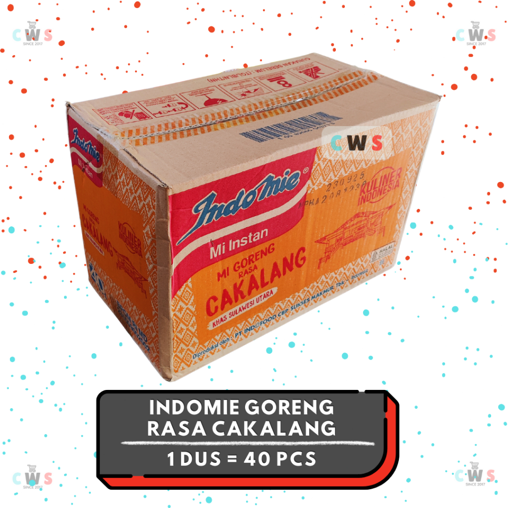 

INDOMIE Mi Goreng Rasa CAKALANG Khas Sulawesi Utara - 1 Dus / 40 Pcs