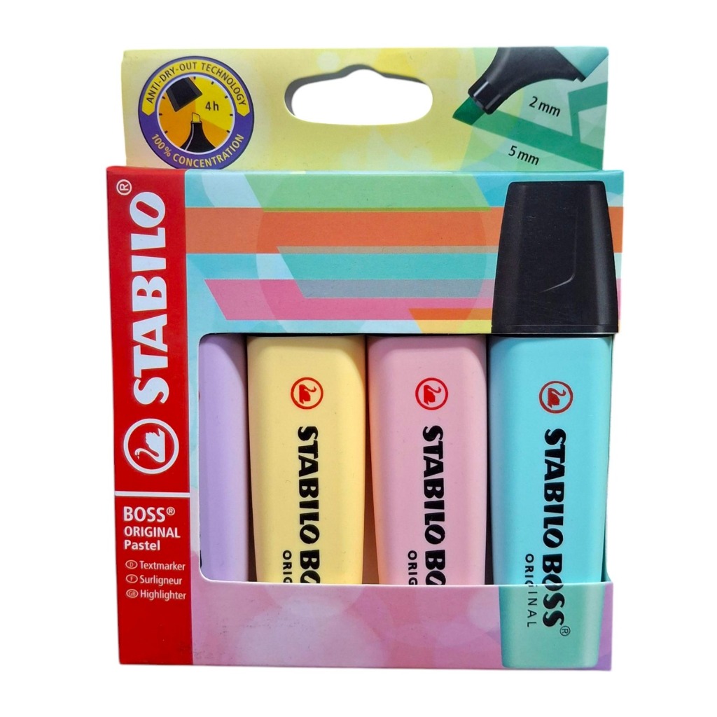 

Gramedia Jayapura - Stabilo Boss Pastel Set 4