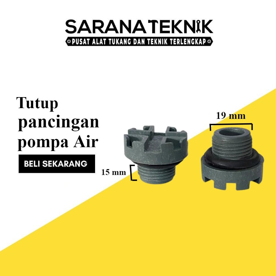 [SARANA TEKNIK] Plug Tutup Pancing Mesin Air Shimizu 1/2 Inch / Tutup Pancing Pompa Air Shimizu Ps 1