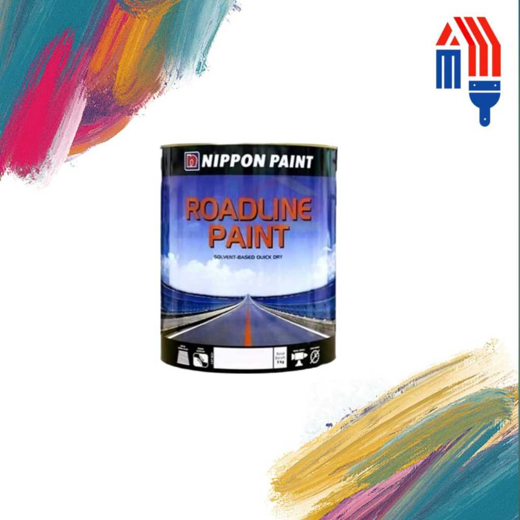 Cat Roadline Nippon Paint 5kg/ Cat Marka Jalan Nippon Paint / Cat Jalan Raya 5Kg Nippon Paint