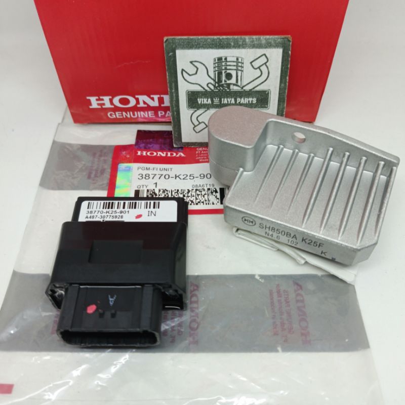 CDI UNIT ECU K25/KZL + KIPROK HONDA BEAT FI SCOOPY FI SPACY FI STATER KASAR ORI