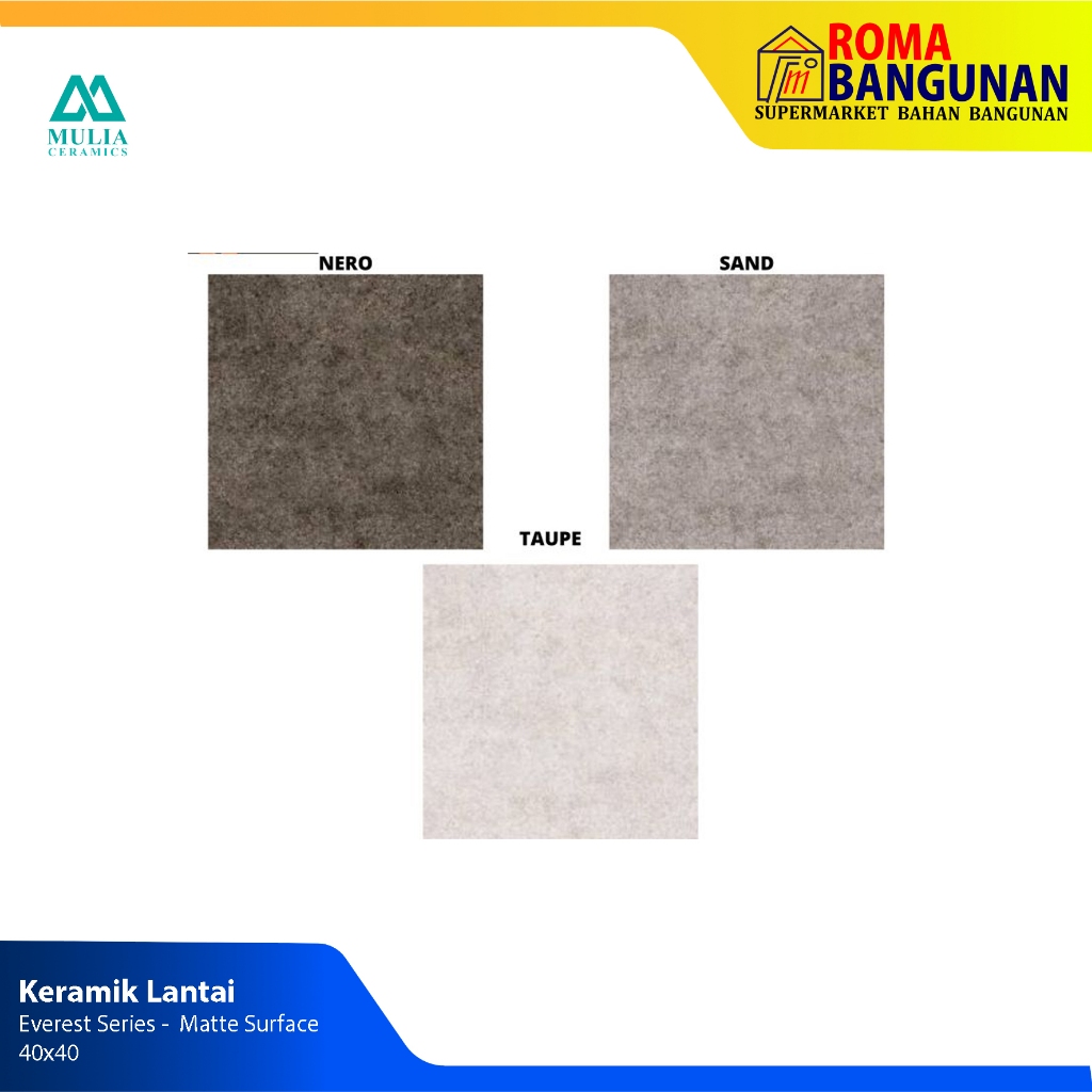 Mulia Keramik / Keramik Lantai  Everest Taupe 40X40