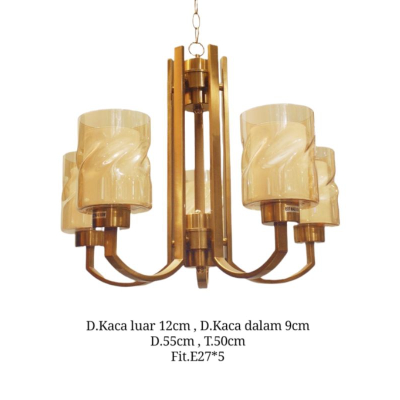 Lampu Gantung Hias Kaca