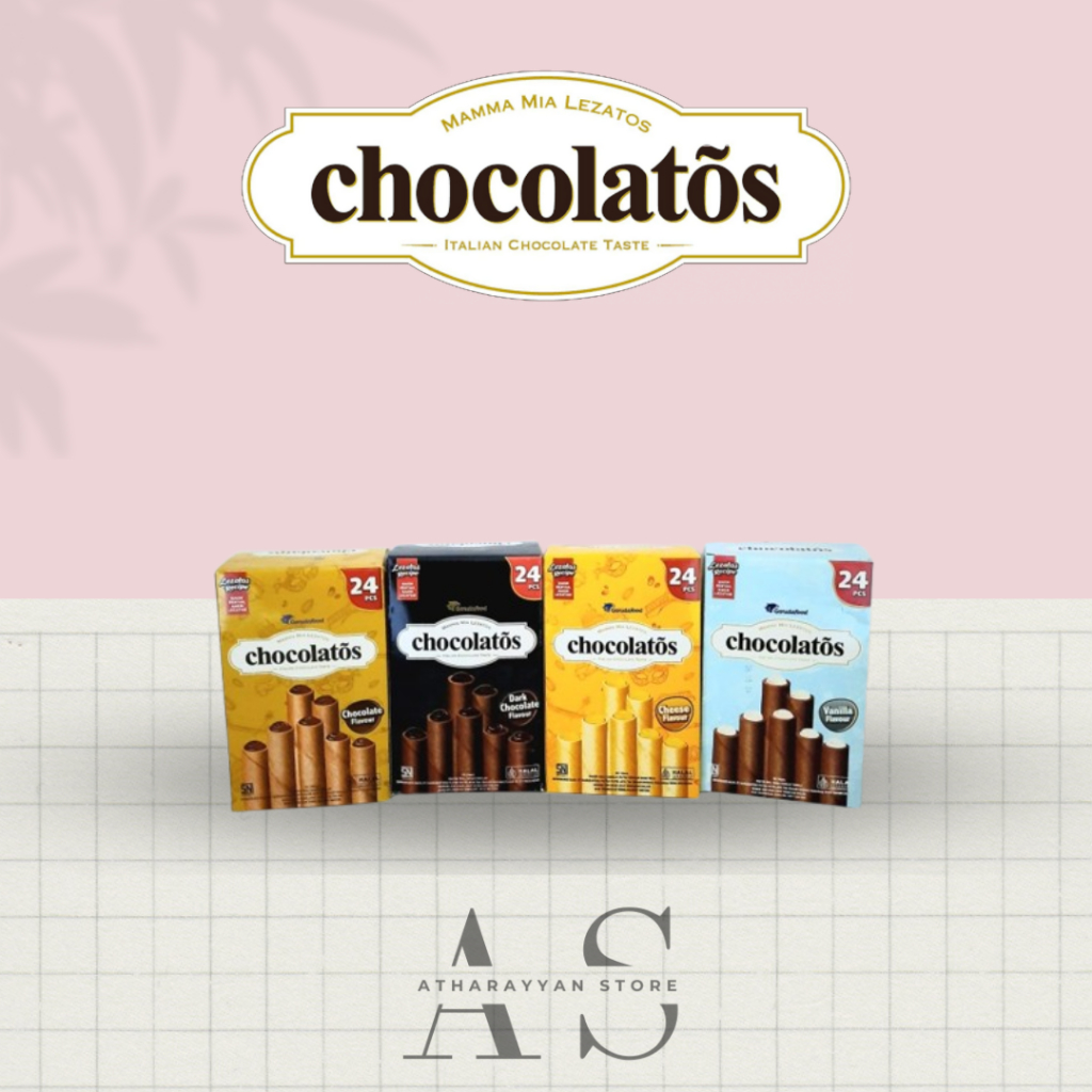 

CHOCOLATOS WAFER ALL VARIAN 1 PACK ISI 24 BY ATHARAYYAN STORE