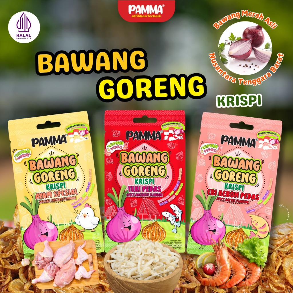 

【NEW】PAMMA Bawang Goreng Krispy, Crunchy, Renyah 30g