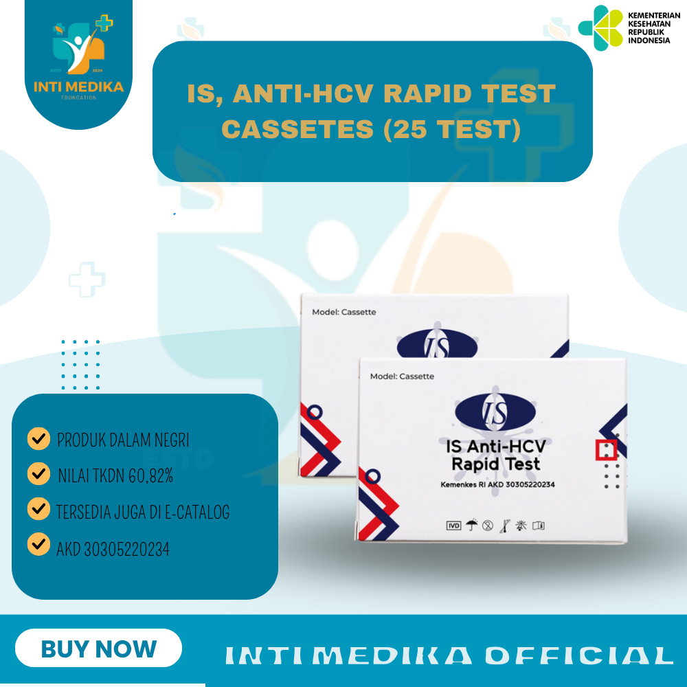 IS, ANTI-HCV TEST CASSETES (25 TEST)