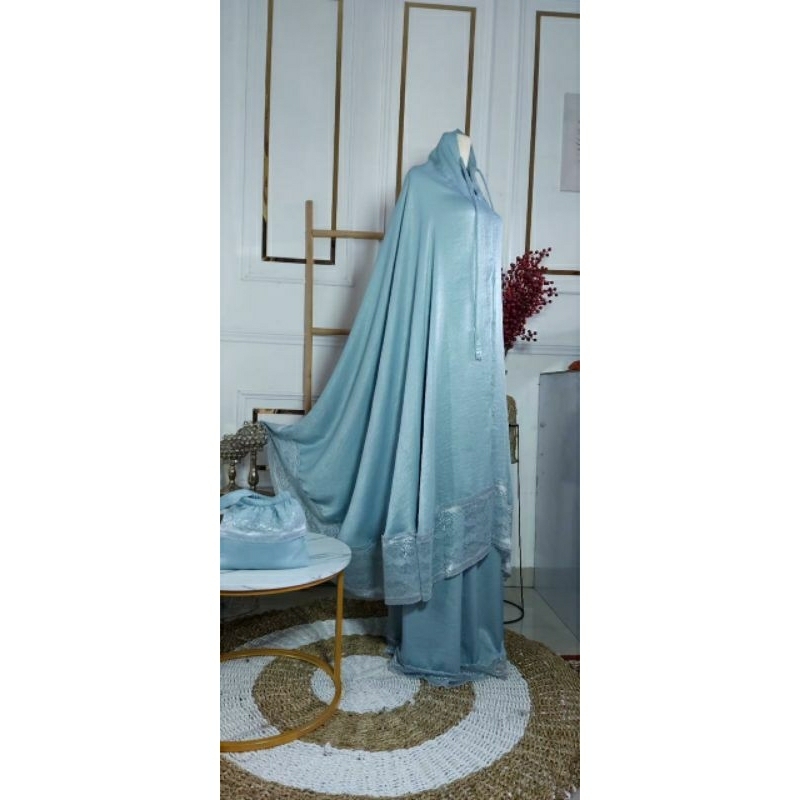 mukena santorini renda besar