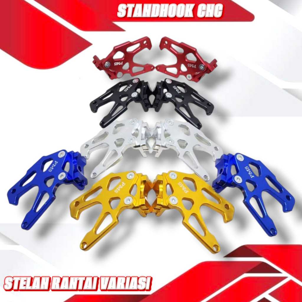 SETELAN RANTAI VARIASI STAND HOOK STANDHOOK STANHOOK STANDHOUK PNP SATRIA FU 150 SONIC VIXION CB CBR