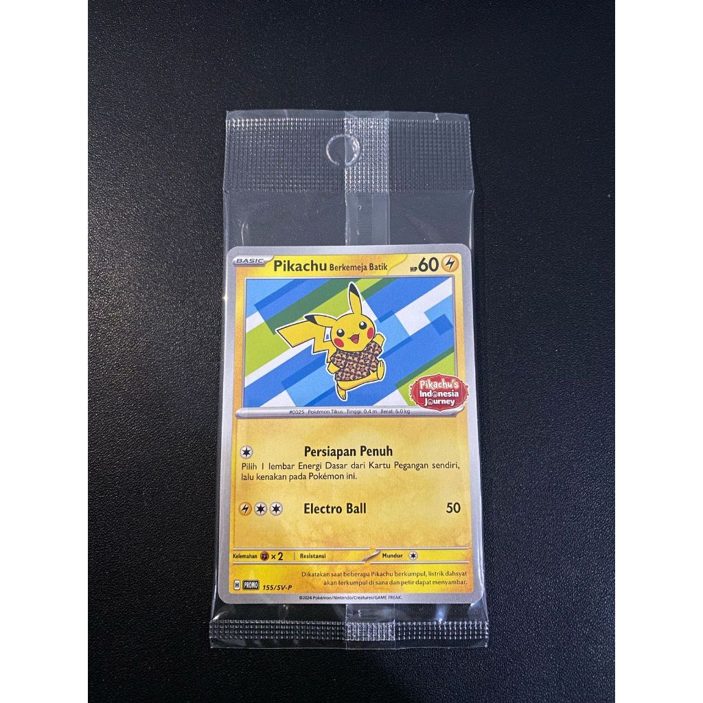 Pikachu batik promo Indonesia journey card pokemon - Staryu/Xatu/Flower/HOLO Spesial Edition Pokemon