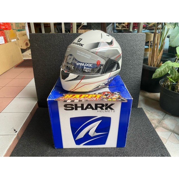 HELM FULL FACE SHARK X DRAK TERRENCE WBR WHITE HELM