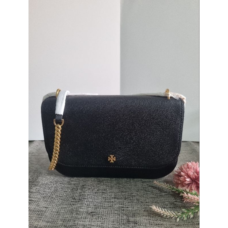Tas Wanita TB Emerson Flap Shoulder Bag Black