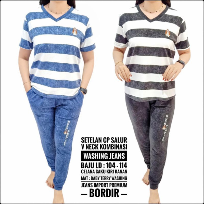 One Set Knit Import Celana Panjang