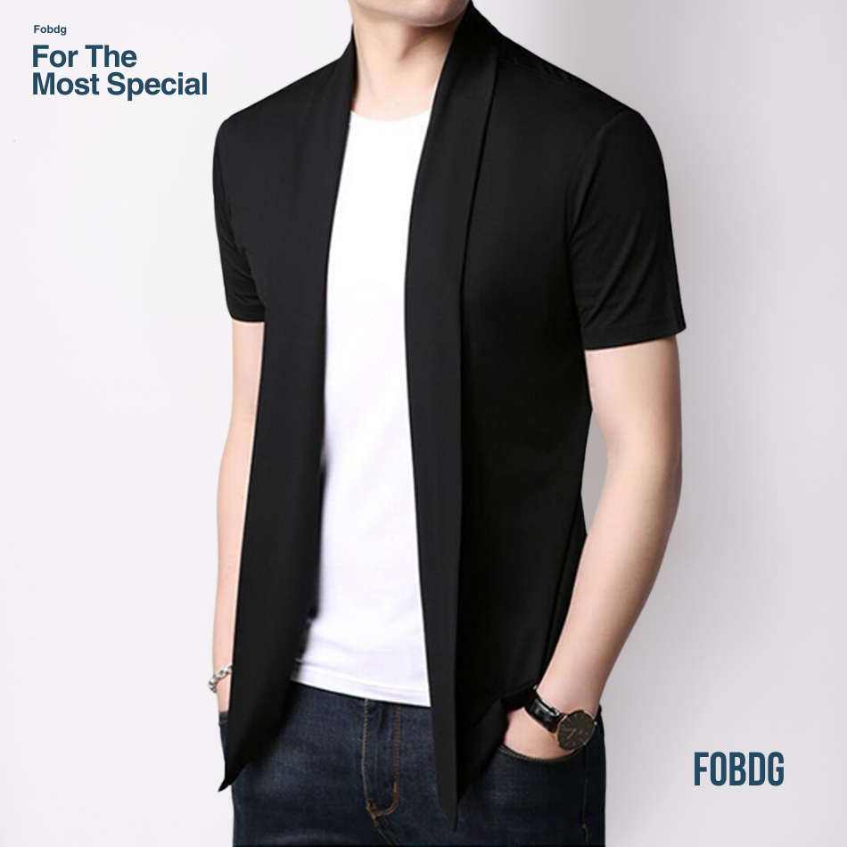 Fobdg Tshirt Blazer Bayur Pria Kaos Lengan Pendek inner dalam Manyatu Blazer Pria