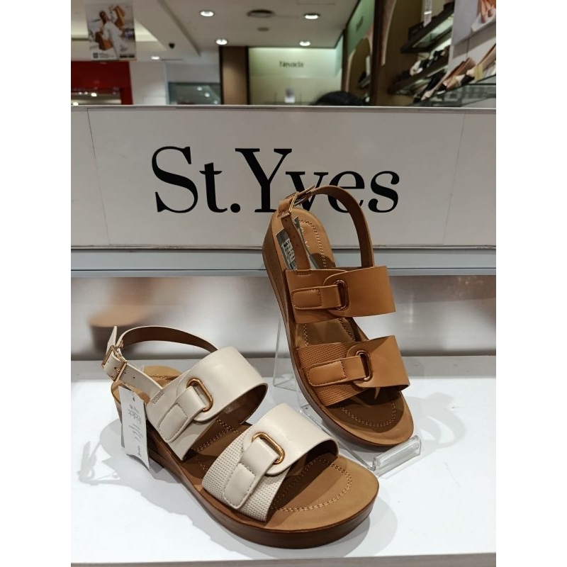 sepatu sandal wedges ringan empuk St. yves model terbaru