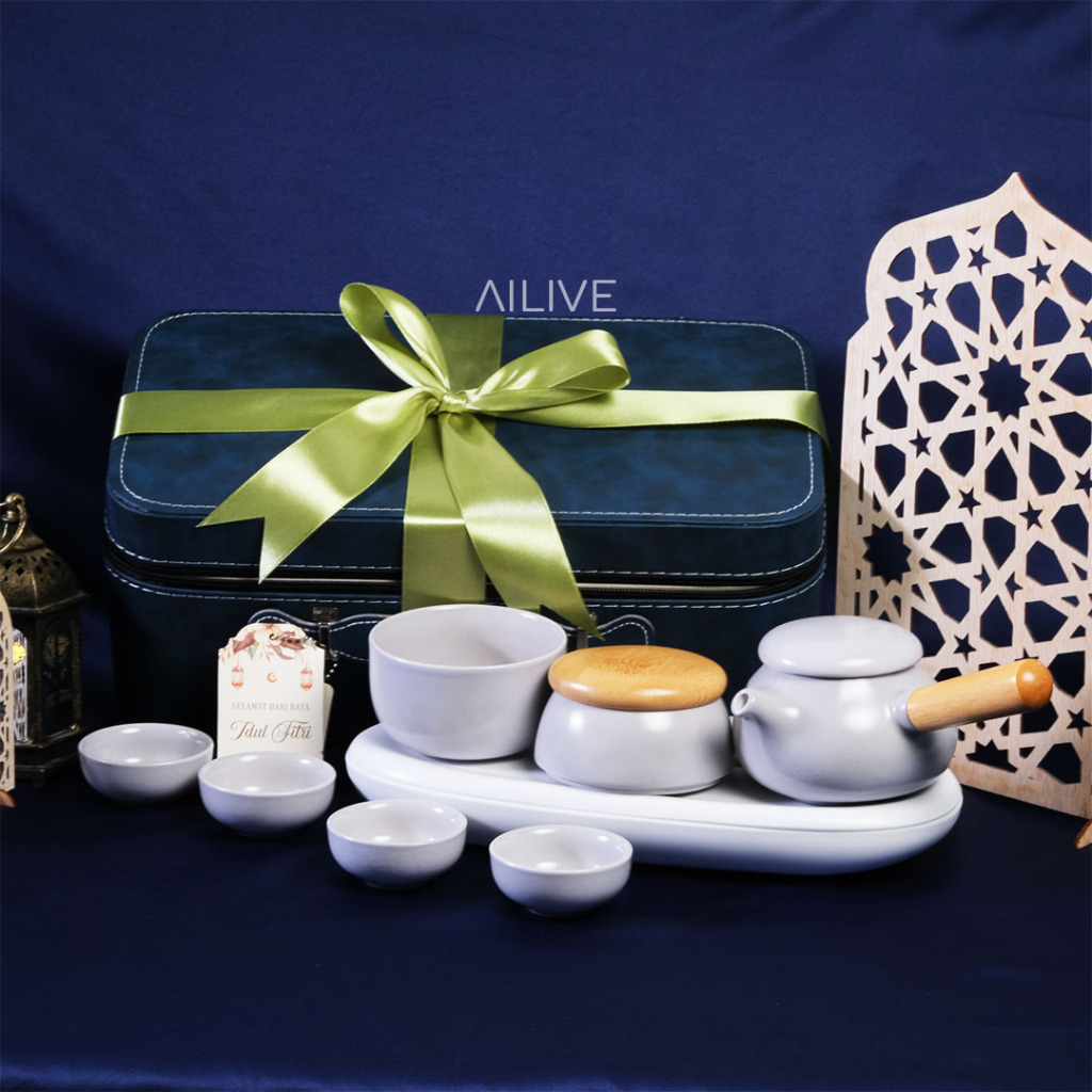

[Ailive] Hampers SERENITEA Tea Set Kado Murah Souvenir Keramik Box Kotak Premium Gift Unik
