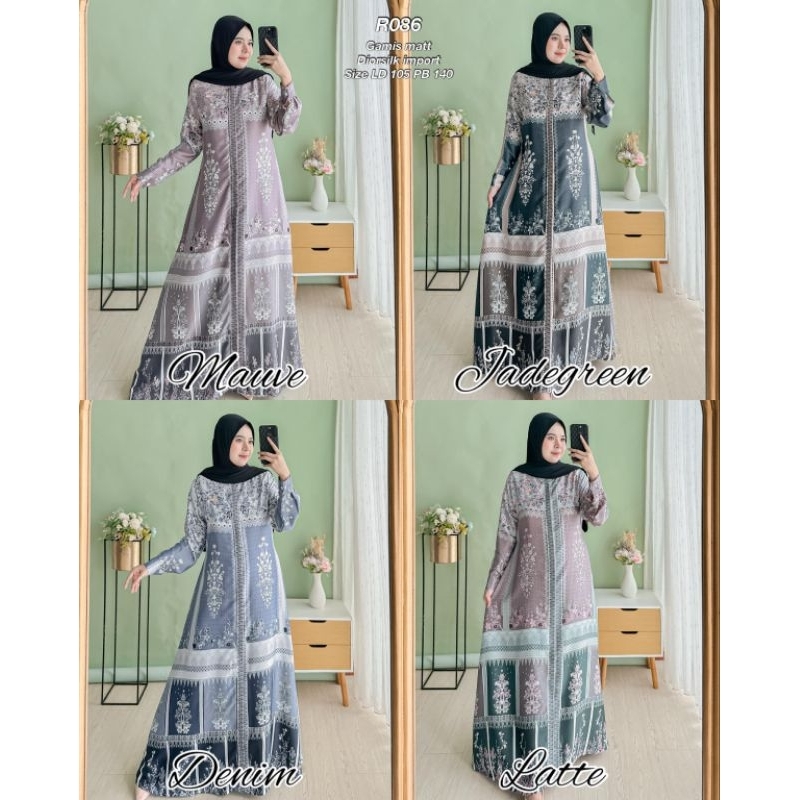 Ribyka R086 Gamis Dior Silk Import