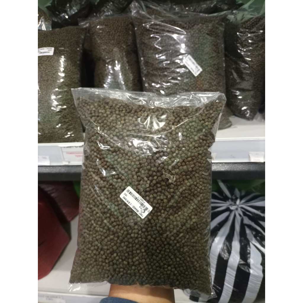 PAKAN LELE MURAH - PELET LELE PROTEIN 32% UKURAN 3MM 1KG - PAKAN LELE BIKIN GEMUK