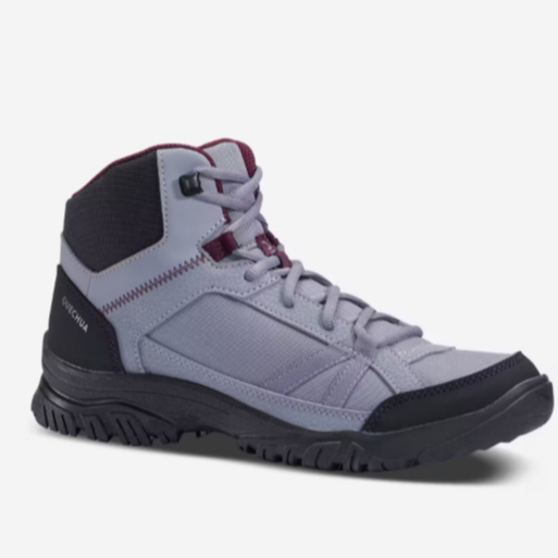 QUECHUA NH100 Mid Sepatu Boot Gunung Wanita Hiking Trekking