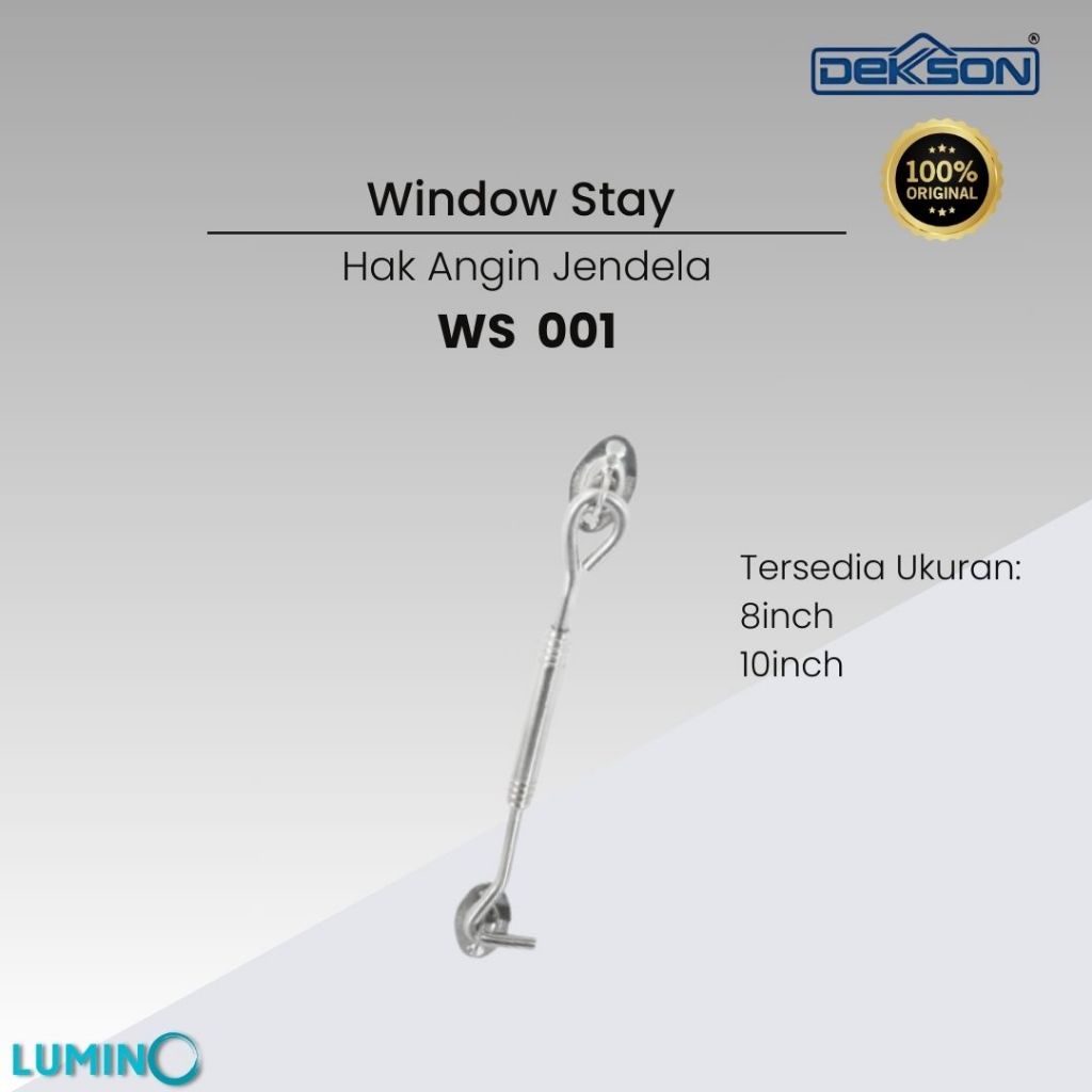 Hak Angin Penahan Jendela / Lamskar Penahan Jendela / Window Stay Dekkson WS 001