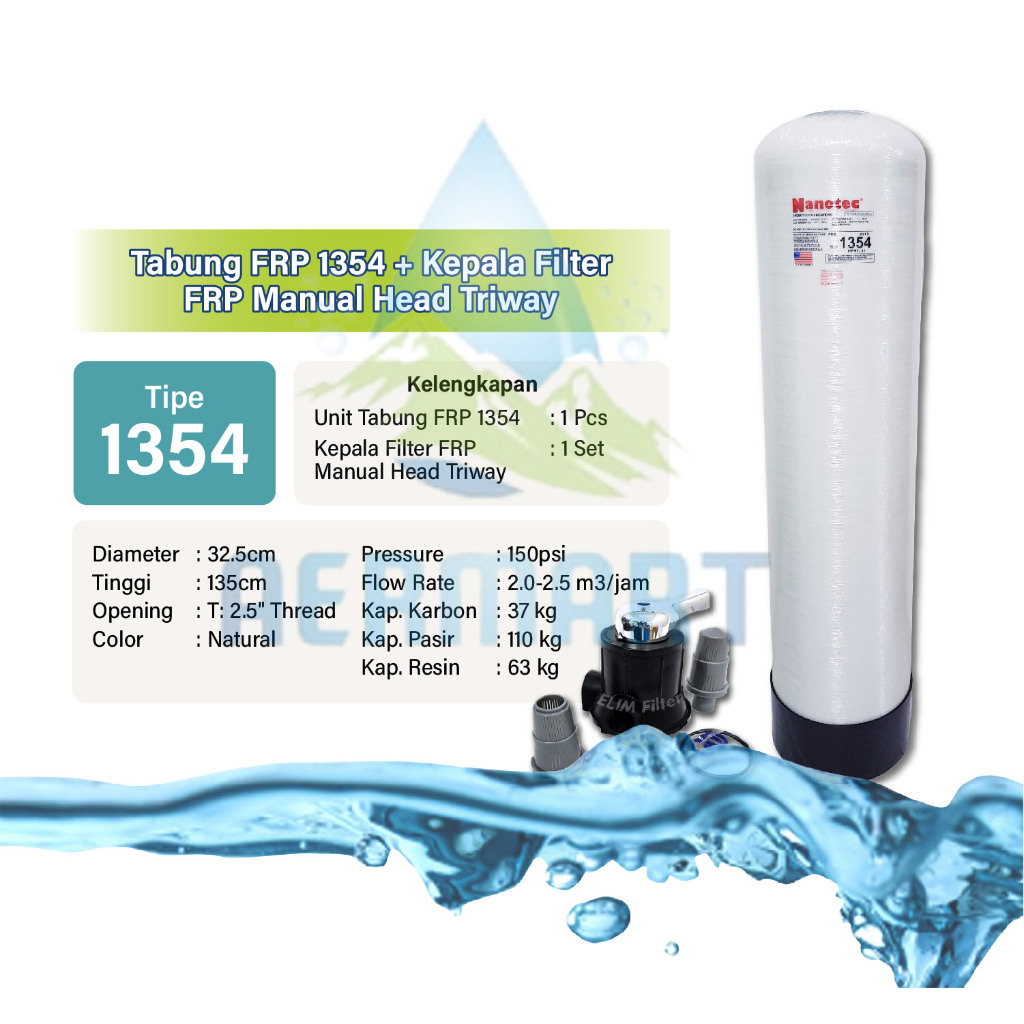 Tabung Filter Air FRP 1354