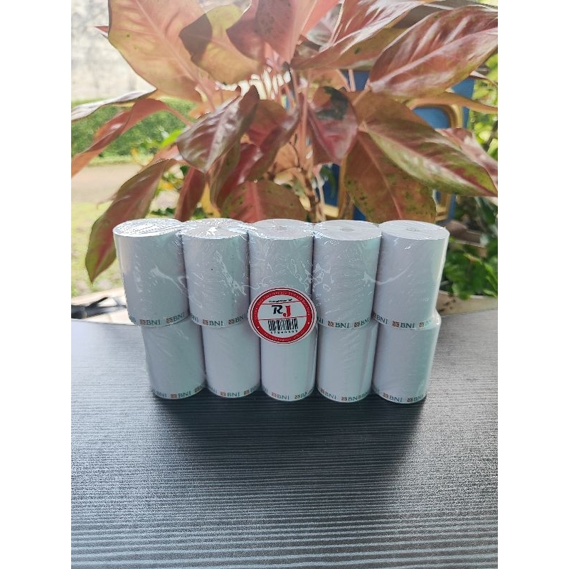 

Kertas Struk Kasir EDC Logo BANK BNI 58/57x40mm Paket 10 Pcs