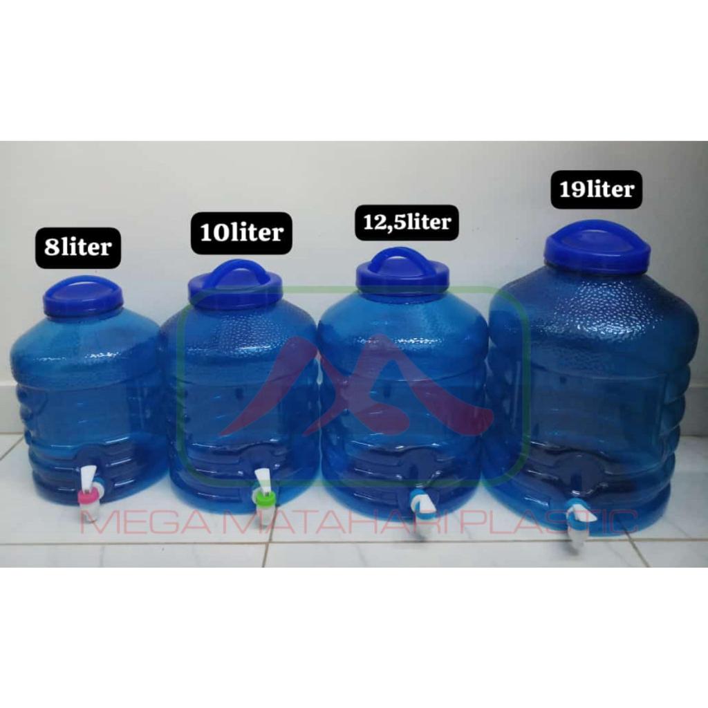 Galon biru keran 8iter / 10 liter / 12.5liter / 19liter