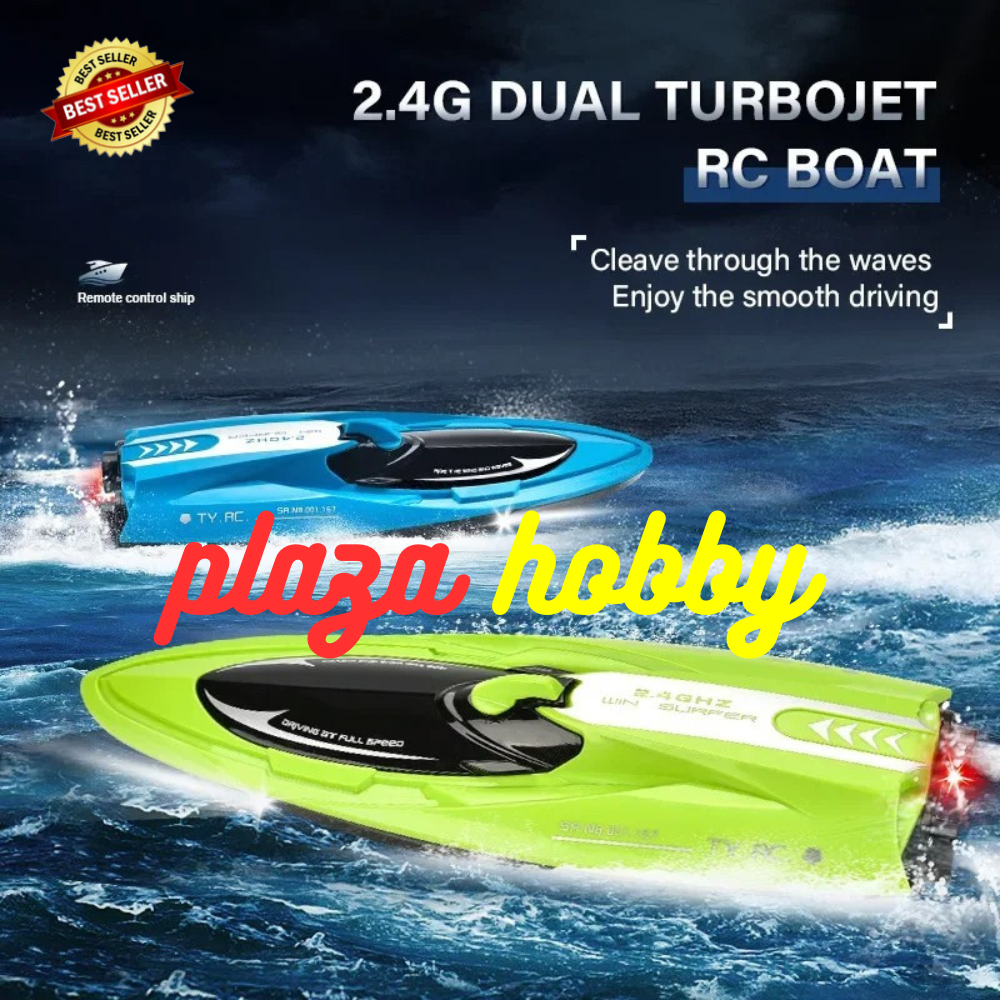 mainan rc speed boat FAYEE FY009 twin turbo jet 2.4ghz kapal rc boat