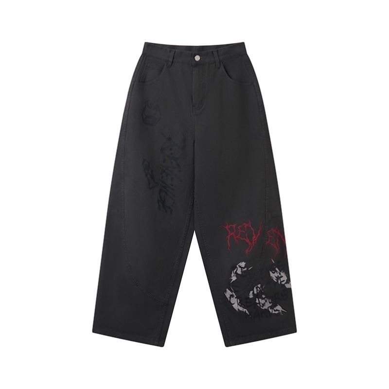 HIRONO x REVENGE Dark Gray Washed Blade Pants