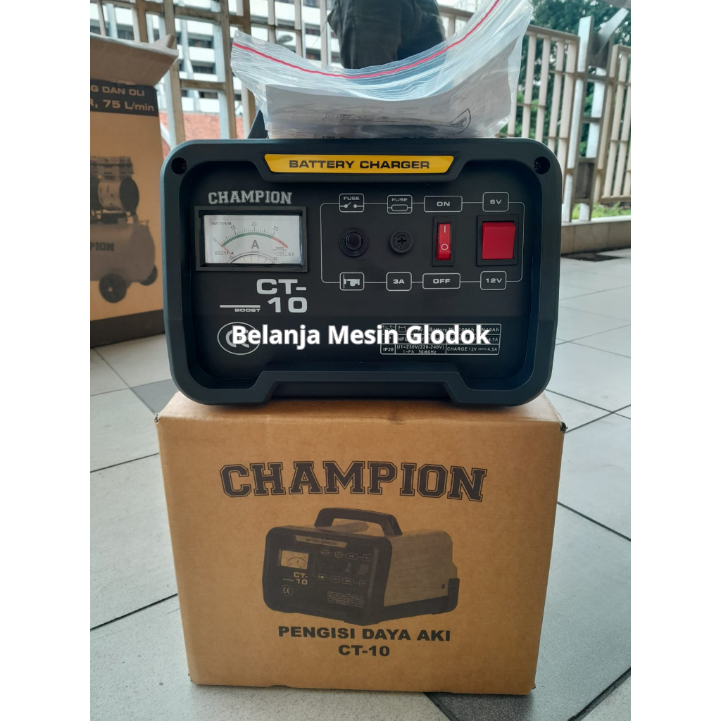 Battery Charger Aki 10 Amper Champion CT10