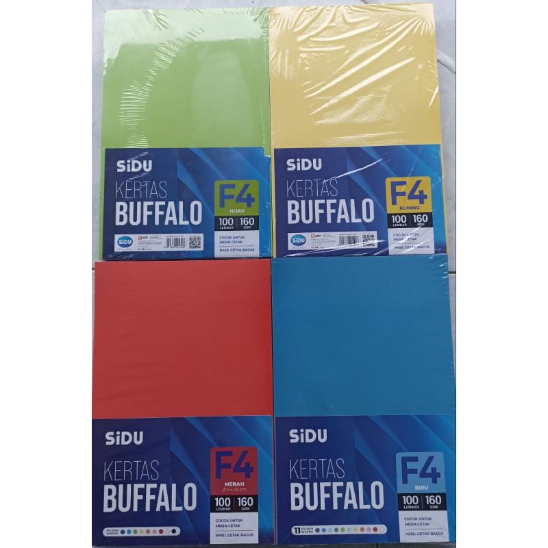 

1 Pak Kertas Buffalo SIDU Cover Jilid Ukuran Folio F4 160gsm