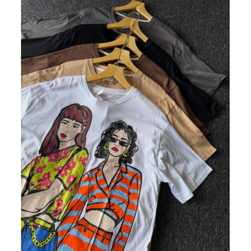 T-shirt woman Zar* kaos oblong wanita ovz import cina