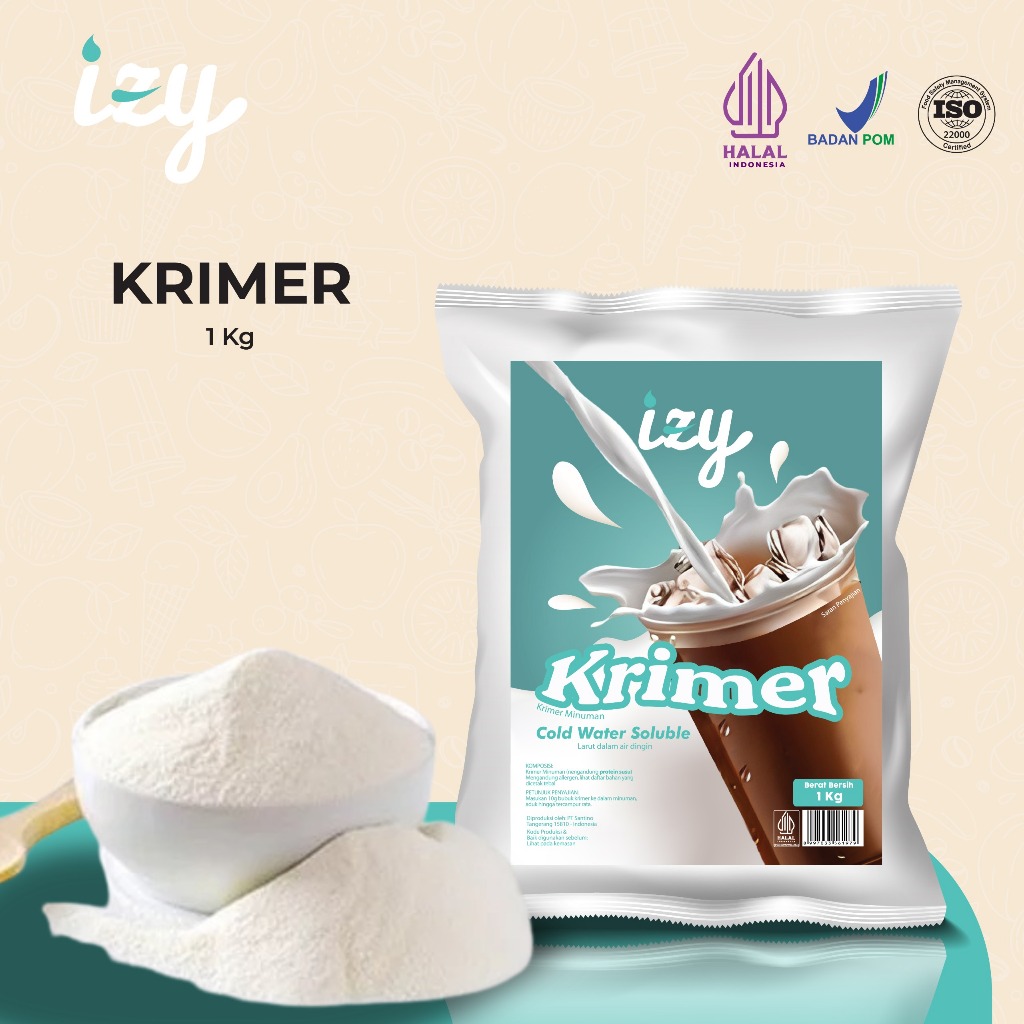 

Cold Soluble Creamer - Bubuk Krimer Tanpa Air Panas - Cold Water Creamer 1 Kg