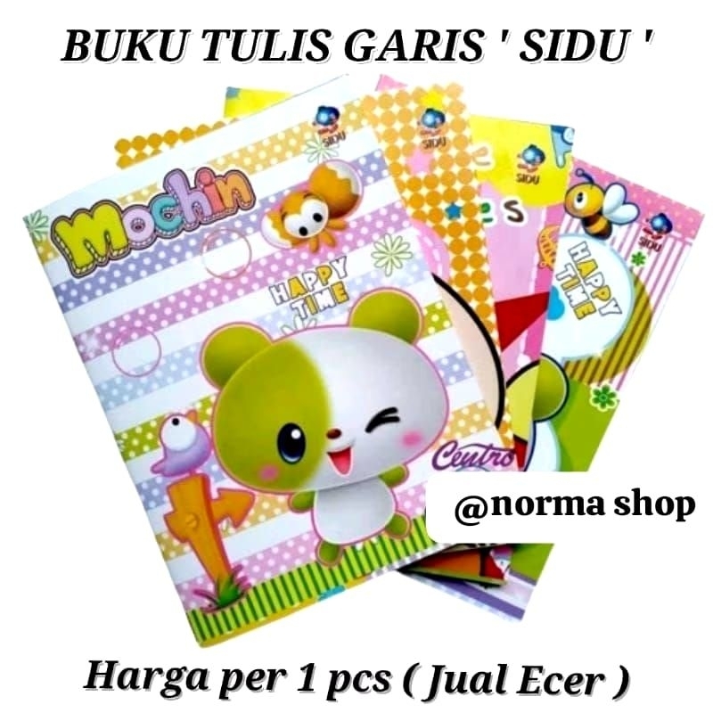

( HARGA per 1 pcs ) BUKU TULIS GARIS ' SIDU '