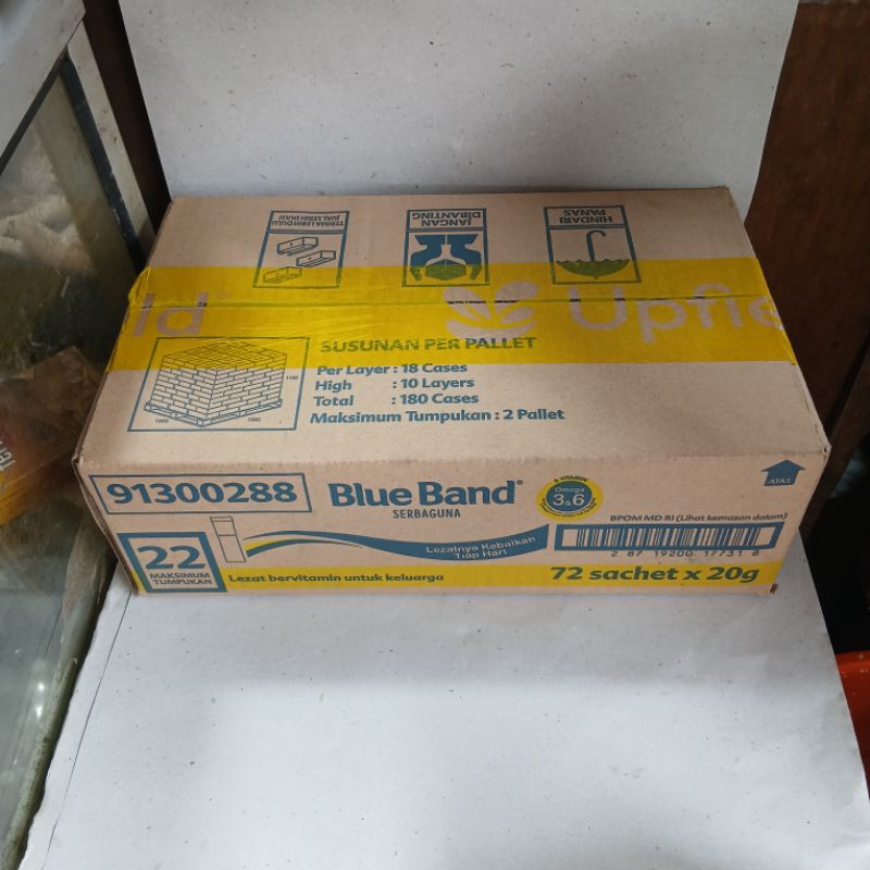 

Blue Band Serbaguna Rencengan Isi 72 Sachet (1 Dus)