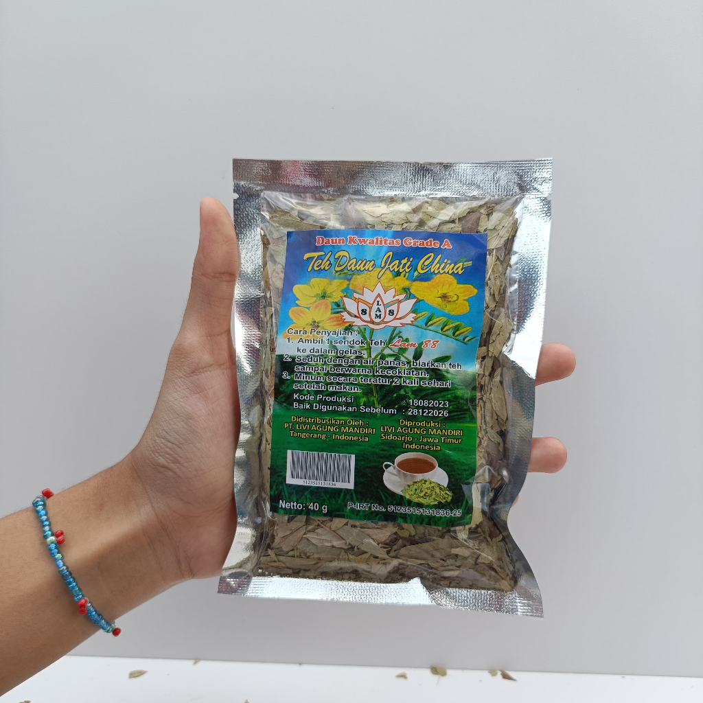 

( PAKET 10 PCS ) TEH DAUN JATI CINA KEMASAN 40 GR