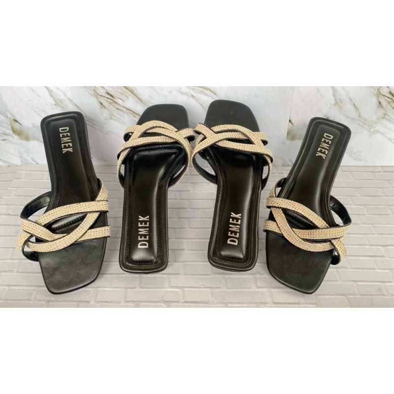 DEMEK | FLAT TALI| SANDAL WANITA | FLAT SHOES