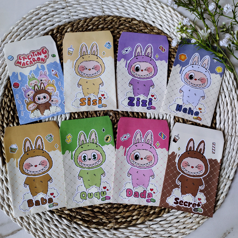 

Amplop Lebaran Motif Kartun Labubu | Amplop Isi 10 Pcs | Amplop THR Ramadhan Premium