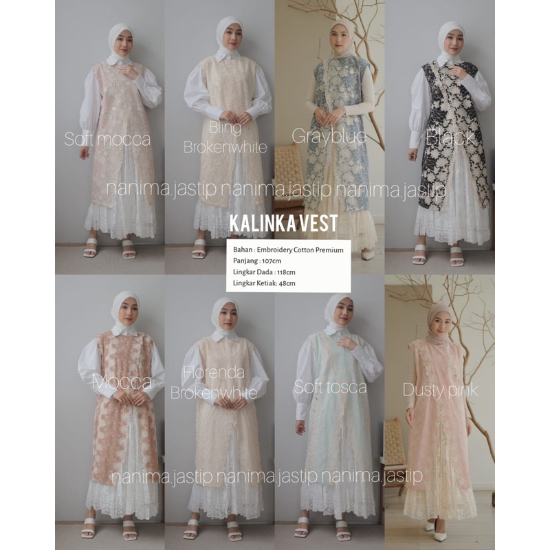 KALINKA VEST OCLO MASAYA TUNIK OCLO ORGACIA OUTER OCLO HAIDYRA DRESS OCLO HEINDA DRESS OCLO HALMINA 