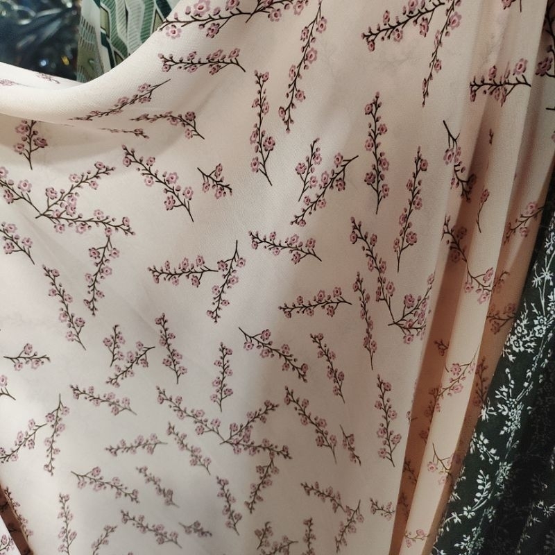 Kain ceruty motif - bahan ceruty premium - bahan babydoll premium - kain ceruty babydoll motif - bah