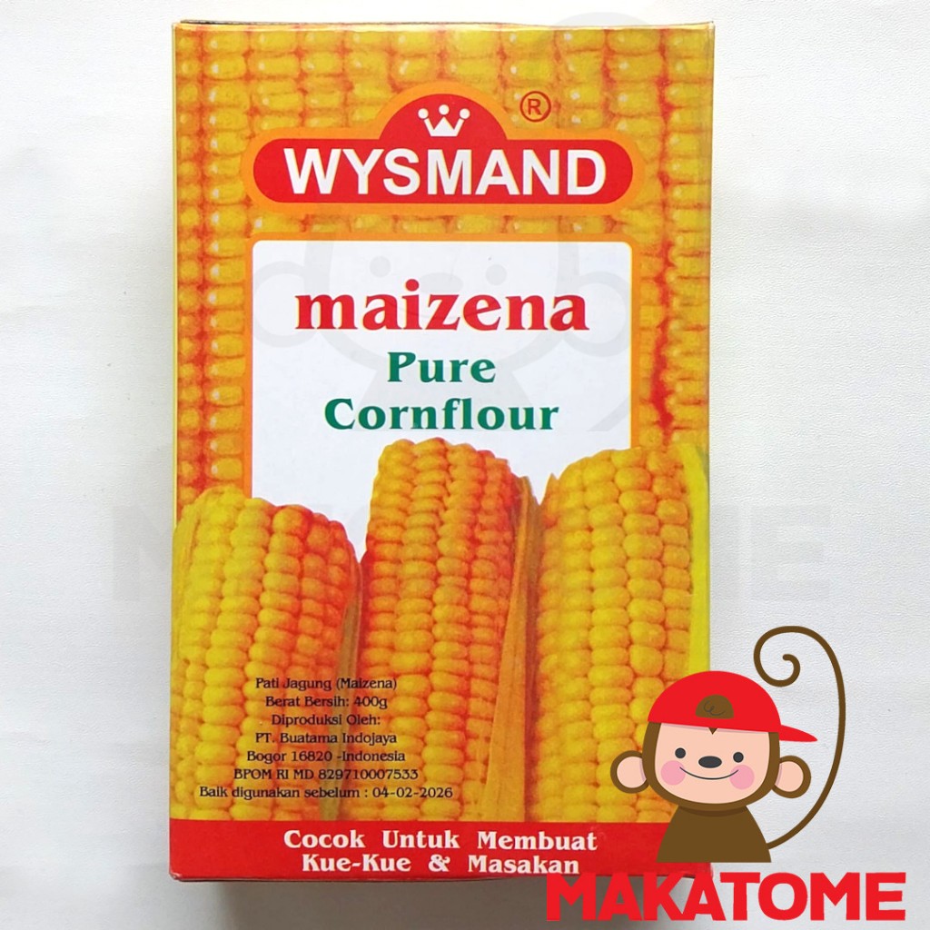 

Wysmand Maizena 400gr tepung jagung pure corn flour kemasan 400 gr gram cornflour