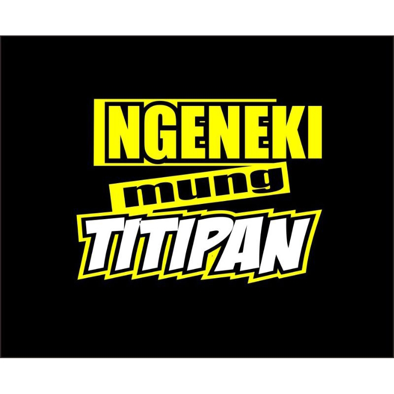 PROMO STIKER MOBIL STIKER CUTTING KATA KATA BUAT BAK TRUCK KACA MOBIL BELAKANG