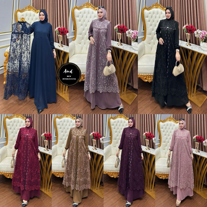 Gamis ALMEERA  "Outher Lepas Pasang"