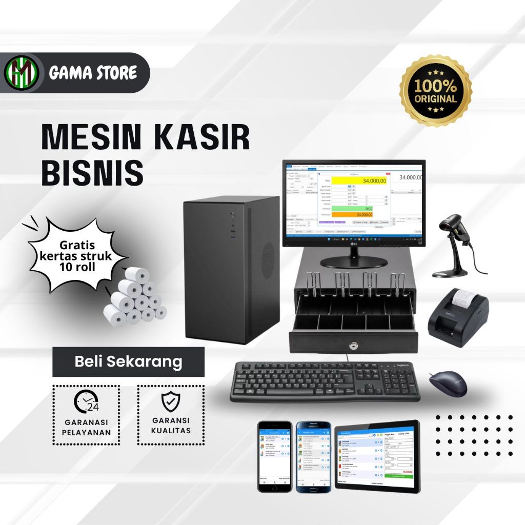 TERMURAH | Paket Komputer Kasir Lengkap Toko Sembako, Toko Retail, Toko Grosir, Apotek, dll