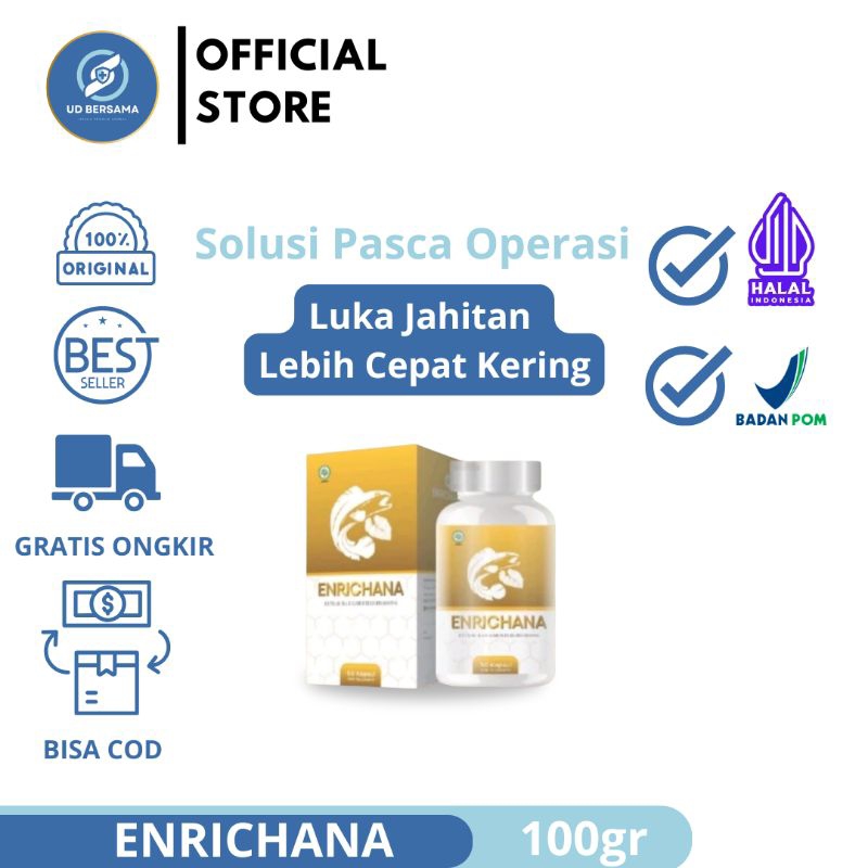 ENRICHANA- HERBAL PENYEMBUH LUKA PASCA OPERASI-OPERASI CESAR-LUKA BASAH 100gr Banjarmasin