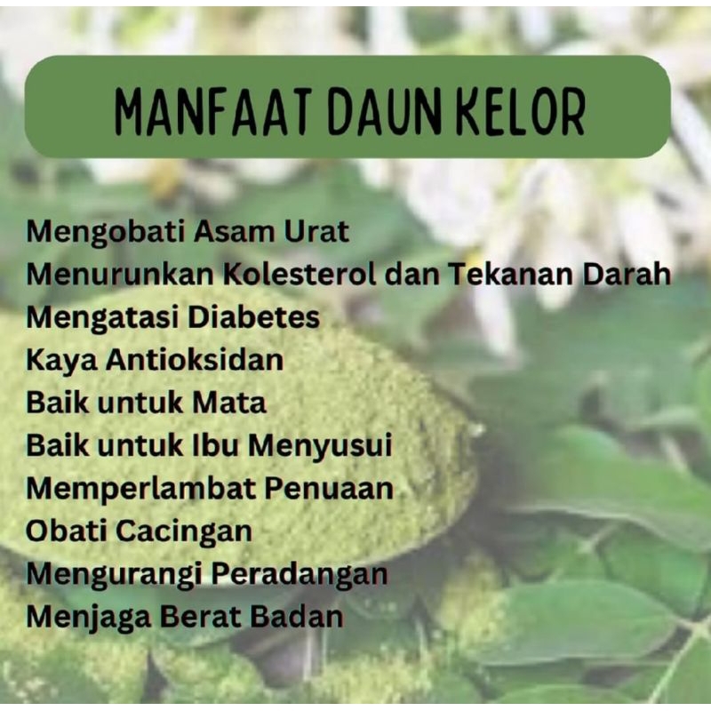 

Daun Kelor Kering 1kg