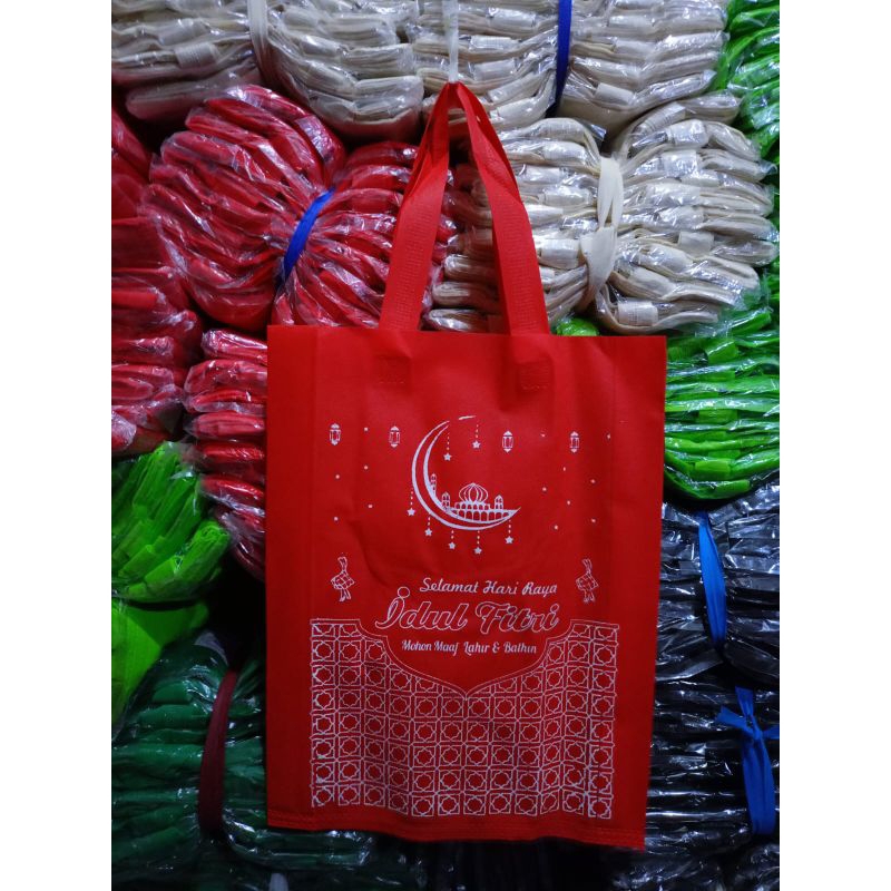 

Tas Hampers Lebaran 25x35cm Tas Idul Fitri Spunbond